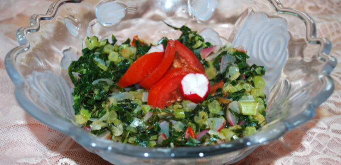 ,,Kapustka” z liści kalarepki