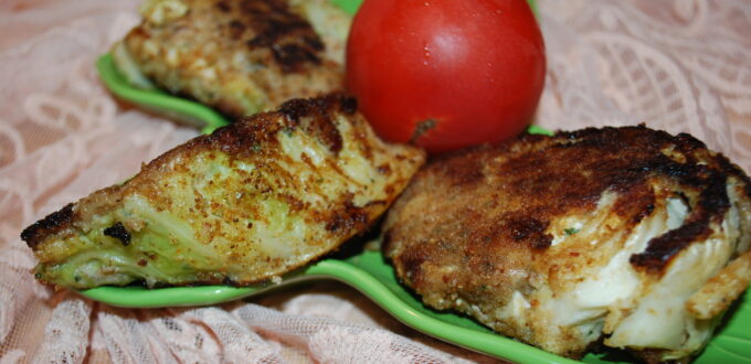 Rożki kapuściane nadziewane mięsem.