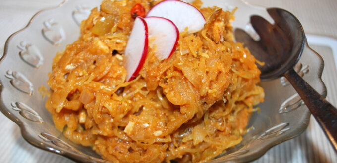 Kapusta kiszona z soczewicą