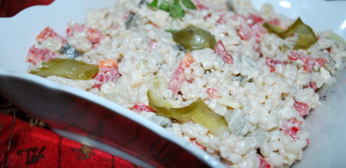 Sałatka z kaszą perłową