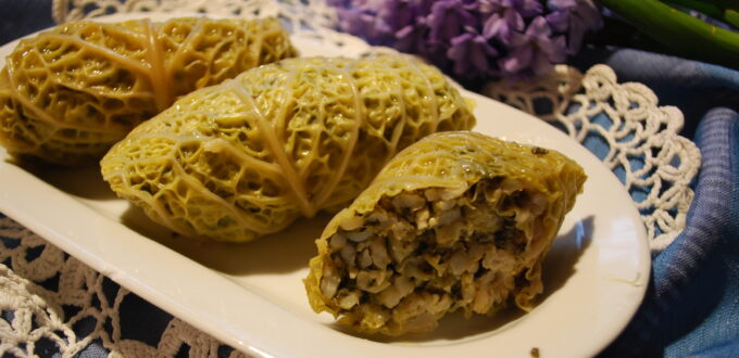 Jarskie gołąbki ze szpinakiem