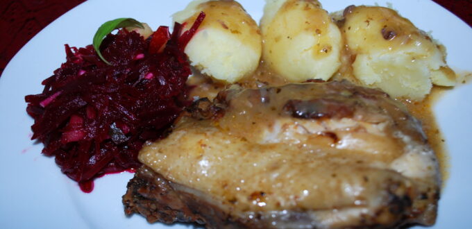 Udka w sosie sliwkowym