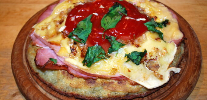 Pizza z kaszy jaglanej