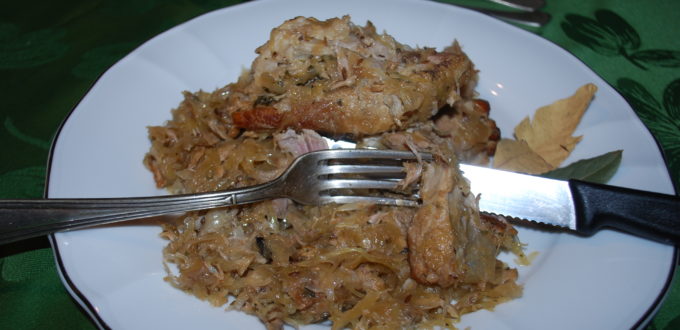Żeberka na kapuście
