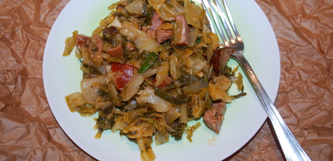 Bigos z młodej kapusty