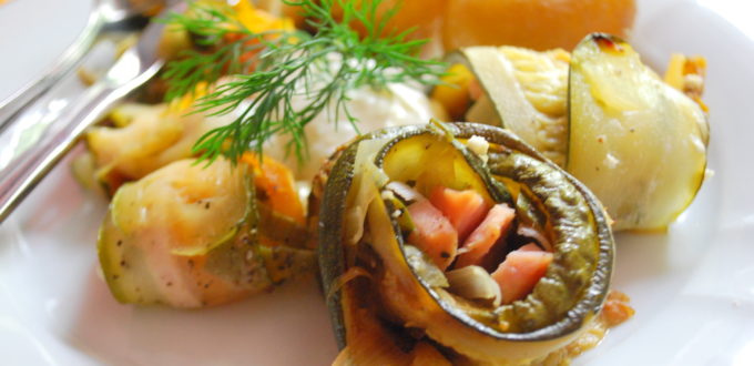 Zawijańce z cukinii