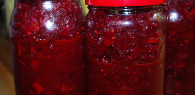 Sałatka z buraków z musztardą.