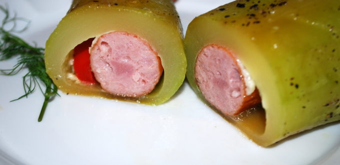 Cukinia z kiełbasą